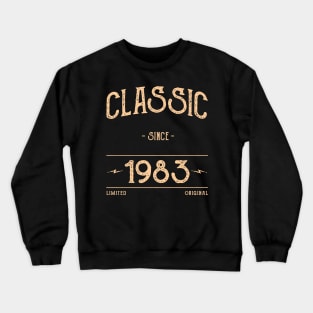 Classic Vintage 1983 Birthday Gift Crewneck Sweatshirt